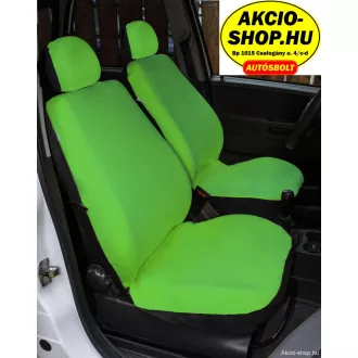   Üléshuzat párban pamut anyagból 1+1 ülésre +fejtámla huzat (2db. első ülésre) (Sötét Zöld )