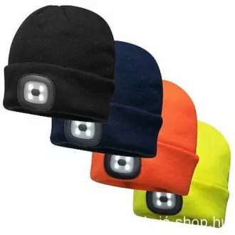  Sapka fejlámpával beépítve , USB, több színben rendelhető