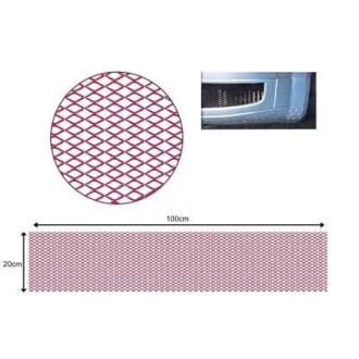 Hűtőrács alu 100x33 grill háló, díszrács Fekete