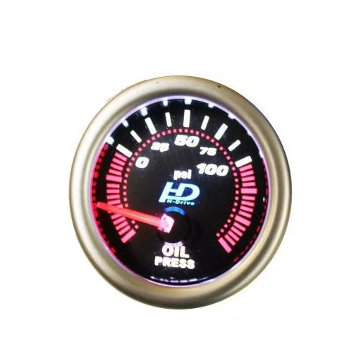 Olajnyomás mérőóra fekete számlappal LED7704BK