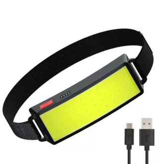 Fejlámpa 40XCOB LED tölthető 3 funkciós Erős fény