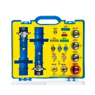 Izzókészlet 12V H7 Profi 19 részes  Nagy