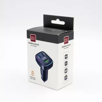   GC05C Szivargyújtós Töltő USB + 2X USB C Feszültségmérővel 61W