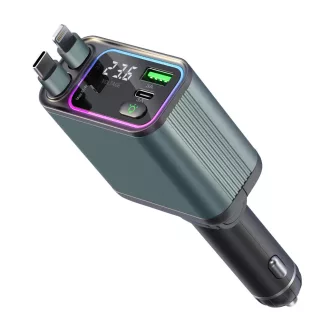   GC08 65 W USB Type C 4 az 1-ben Visszahúzható Töltőadapter 35 W Visszahúzható Kábelekkel FM Rádió