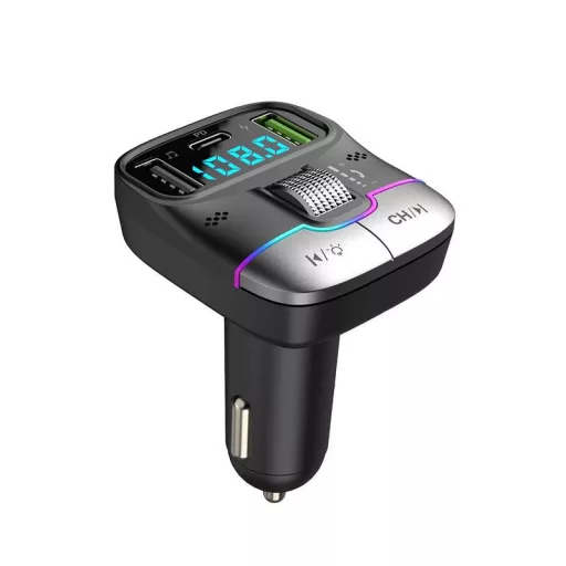 GZ01 FM TRANSMITTER DUPLA USB USB-C 12-24V