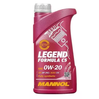   Mannol 7921-1 - Legend Formula C5 0W-20 (0W20) motorolaj, 1liter.