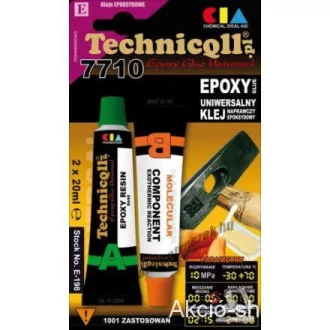   Kétkomponensű epoxy kalapács ragasztó 2x20 ml Technicoll E-198