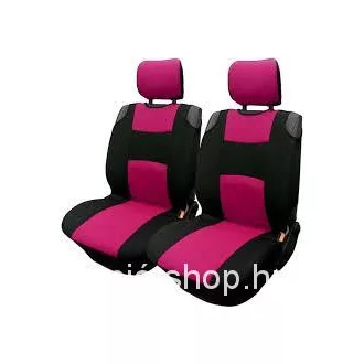   Üléshuzat univerzális betétes kárpit pink-fekete első ülésekre