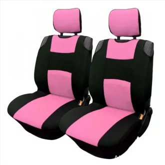   Üléshuzat univerzális betétes kárpit rózsaszín-fekete első ülésekre