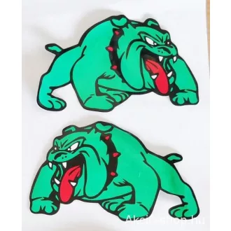 SPIKE BULL DOG kutya matrica 2db.os L-Nagy méret Green