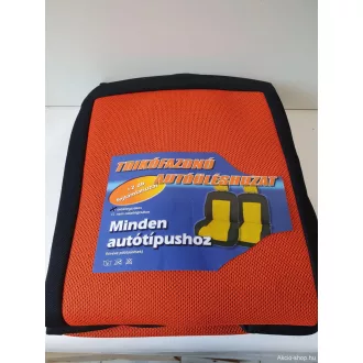   Üléshuzat univerzális betétes kárpit narancssárga-fekete első ülésekre