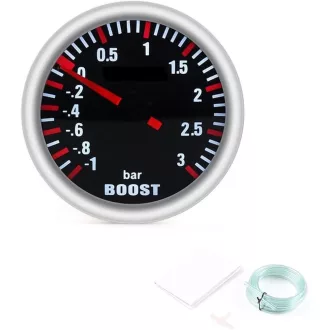 84054 3BAR Turbónyomás mérőóra fekete számlapos