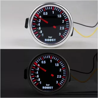 84054 3BAR Turbónyomás mérőóra fekete számlapos