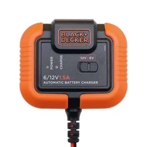 Akkumulátor töltő, Smart, 1,5A, 6/12V, IP20, BLACK+DECKER