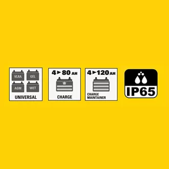 Akkumulátortöltő smart 4A, 6/12V, IP65, STANLEY