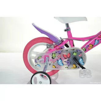   MTB 12" GIRL 1 Speed gyerek kis lány kerékpár 77338 pillangó