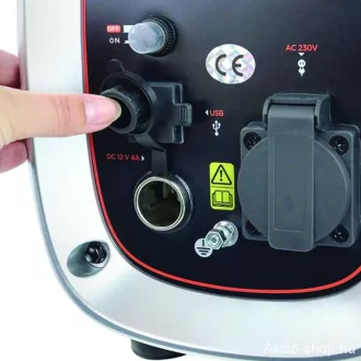   Inverter generátor, benzines, 900W, 230V, hangszigetelt ház, BLACK+DECKER