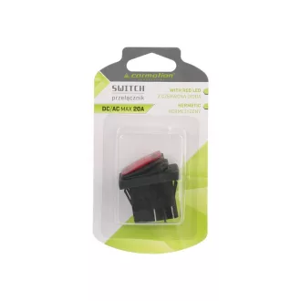 DC 12V/24V elektromos kapcsoló, piros