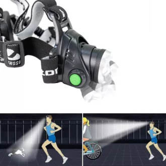   Fejlámpa Akkumulátoros Led Erős fényű Tökéletes fejlámpa