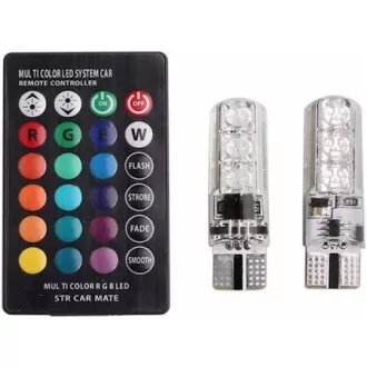 T10 Led, RGB + Távírányító