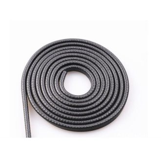   Ajtóélvédő gumi fekete, vágható U alakú kéder, univerzális 3339 Kemény merevítős