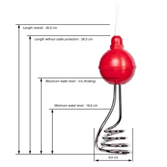ECE-Ehlers Úszós Merülőforraló - 230V - 2000W