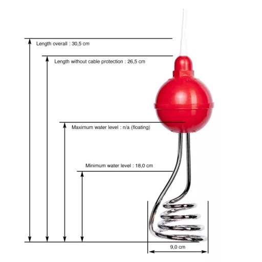 ECE-Ehlers Úszós Merülőforraló - 230V - 2000W