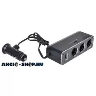 Szivargyújtó elosztó + USB