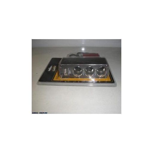 Szivargyújtó elosztó + USB