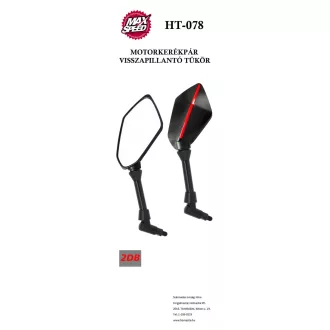 MaxSpeed Tükör motoros, LED index, Pár
