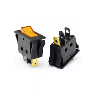 Keretes Kapcsoló 2 állású, Sárga 250V 10A