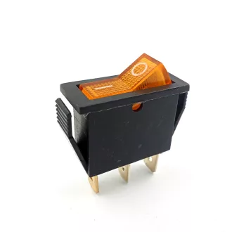 KAPCSOLÓ 2 ÁLLÁSÚ 250V 16A SÁRGA 3 LÁBÚ