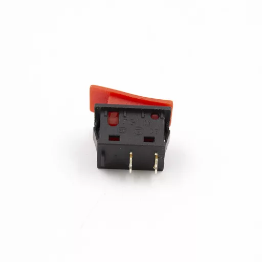 Kürt Nyomógomb - Piros, 2 Lábú, 220V