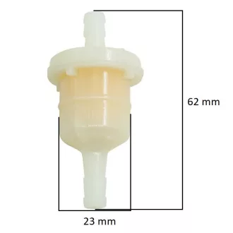 Benzinszűrő papír 62 x 23 mm - O 6 mm