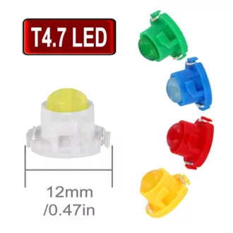 Műszerfal Izzó, T4.7 Cob Led, Fehér