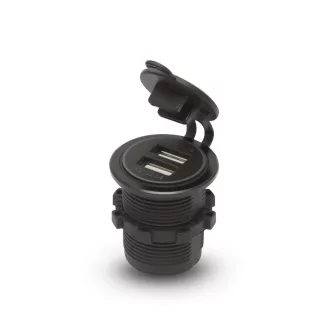 Maxspeed Szivargyújtó Helyére Beépíthető Dupla USB Aljzat 5V 2,4A Vízálló