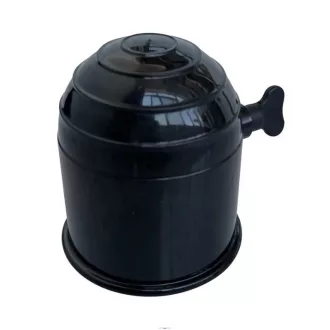 Vonóhorogkupak, Műanyag, Fekete, Zárható