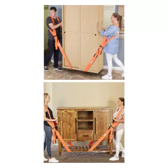   Bútorszállító heveder hátpánttal - 2800 x 45 x 1,2 mm - 2 személy részére