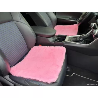   Autóba ülésvédő ülőlapra műszőrme első és hátsó ülésre Rózsaszín szett