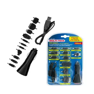   SZIVARGYÚJTÓ DUGÓ USB CSATLAKOZÓKKAL UNIVERZÁLIS Multi TÖLTŐFEJEKKEL 12db.