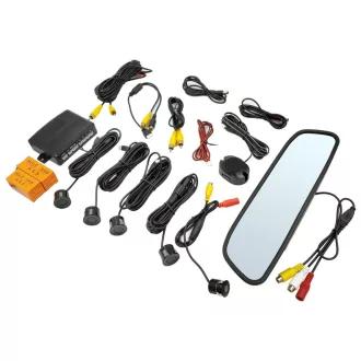   MaxSpeed Tolatókamera szett (4 db szenzor+kamera+visszapillantós TFT-LCD monitor)