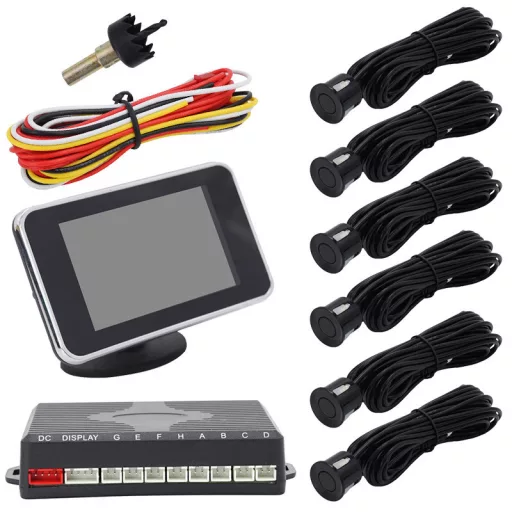 TOLATÓRADAR LCD KIJELZŐVEL 6 SZENZORRAL