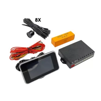 1020-8, Tolatóradar, 8 Szenzor + LCD kijelzővel