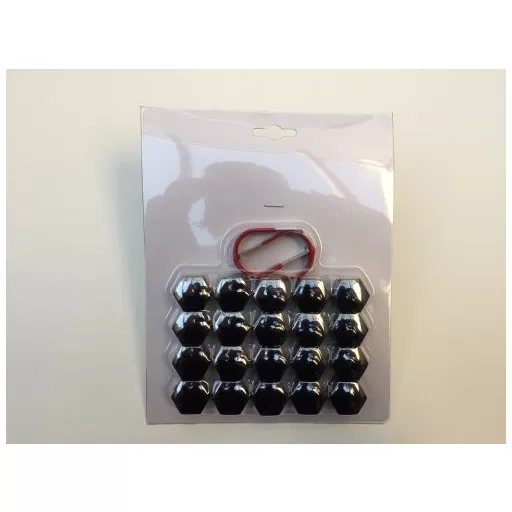 CSAVARVÉDŐ KUPAK FEKETE 17mm 20DB-OS