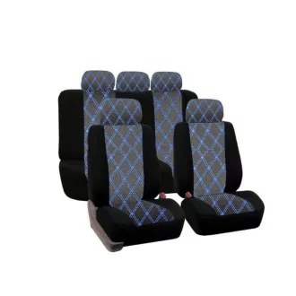   Prémium üléshuzat garnitúra univerzális kék háló (osztható) Trend