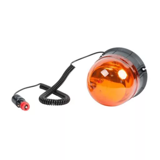 Figyelmeztető narancssárga LED jelzőfény 12/24V, Sárga villogó Prémium Automax