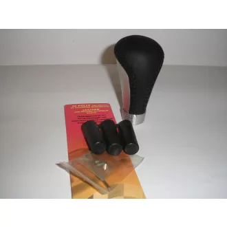Sebváltógomb Bőr-Fém krómozott MNC 55790B