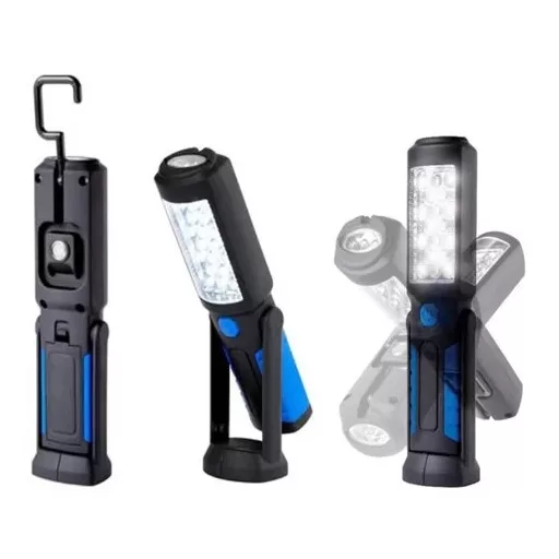 Újratölthető, LED Zseblámpa-Munkalámpa Mágneses. 1200mAh