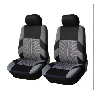   Univerzális üléshuzat első ülésre 1+1 - Légzsákos - szürke-fekete