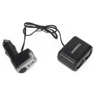 Szivargyújtó elosztó + USB 12V WF0097